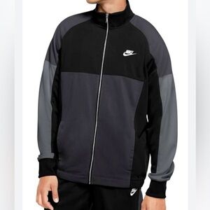 Nike Men's Sportswear Classic Black Track Jacket Medium